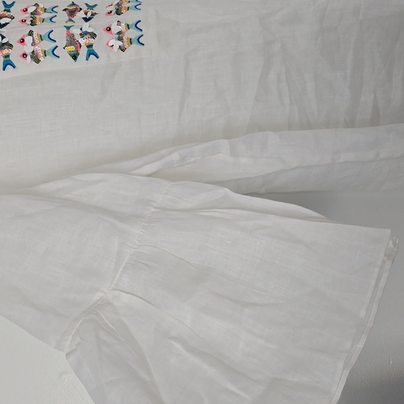 NWOT Talbots Fish embellish Tunic blouse - Picture 4 of 8